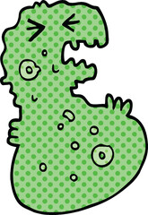 comic book style cartoon germ