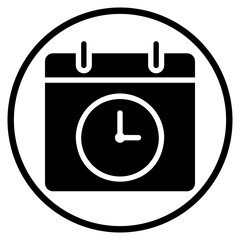 deadline glyph icon