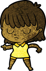 Obraz premium cartoon woman