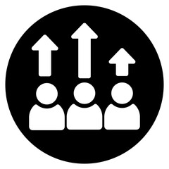 competitor glyph icon