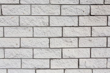 White grunge brick wall background