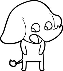 cute cartoon elephant