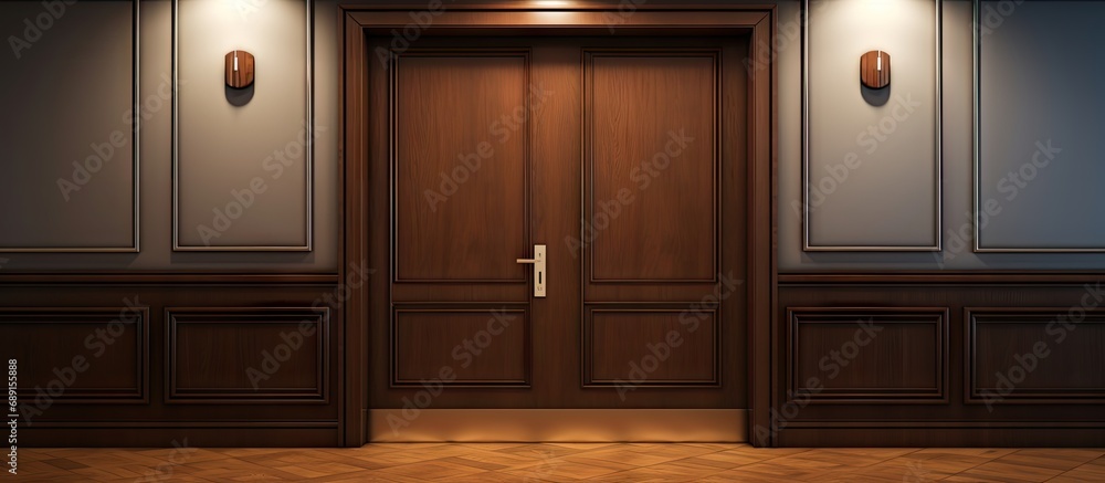 Aufkleber enter the hotel copy space image place for adding text or design