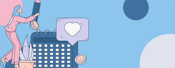 Business People Flat Vector Concept Operation Hand Drawn Illustration
