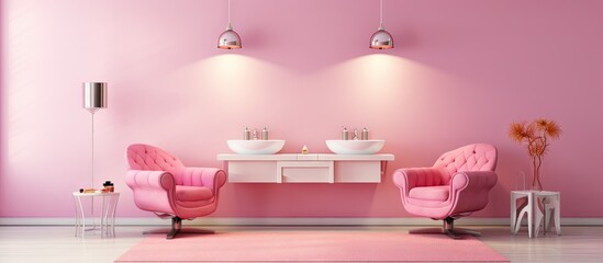 New beauty salon s interior Copy space image Place for adding text or design