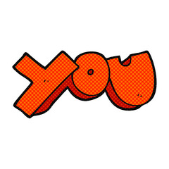 freehand drawn cartoon you symbol