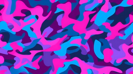 neon color camouflage pattern