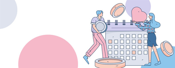 Business People Flat Vector Concept Operation Hand Drawn Illustration
