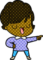 cartoon woman talking