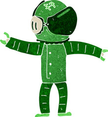 cartoon astronaut © lineartestpilot
