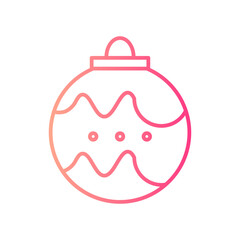 bauble gradient icon