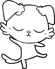 cute cartoon dog