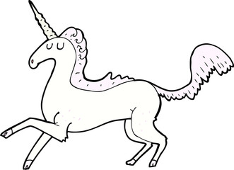 Obraz na płótnie Canvas cartoon unicorn