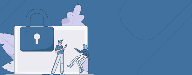 Business People Flat Vector Concept Operation Hand Drawn Illustration
