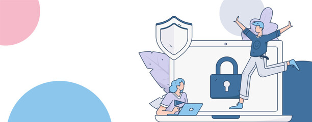 Business People Flat Vector Concept Operation Hand Drawn Illustration
