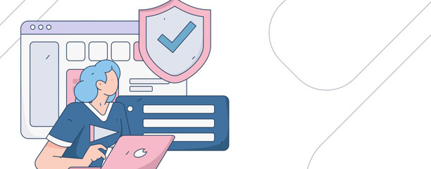 Business People Flat Vector Concept Operation Hand Drawn Illustration
