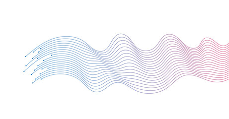 abstract wavy lines background element. Suitable for AI, tech, network, science, digital technology themes