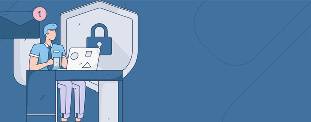 Business People Flat Vector Concept Operation Hand Drawn Illustration
