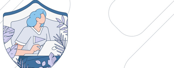 Business People Flat Vector Concept Operation Hand Drawn Illustration
