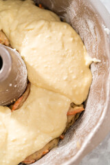Carrot bundt cake with cream cheese frosting