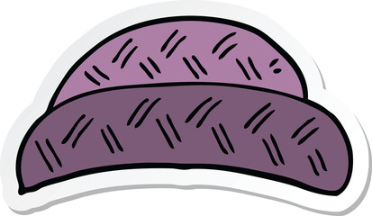 sticker of a cartoon hat