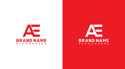 A and E Letter Logo Design. Abstract Letter A and E Logo Design