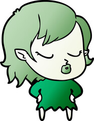 cute cartoon vampire girl