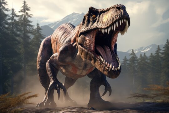 Powerful Tyrannosaurus Rex Dinosaur