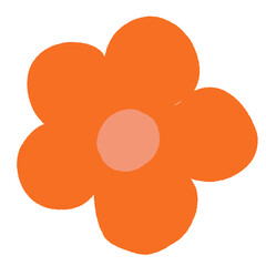 Daisy Flower colorful Stickers minimalist nature plant garden jars object elements icon no background 