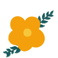 Daisy Flower colorful Stickers minimalist nature plant garden jars object elements icon no background 