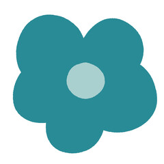 Daisy Flower colorful Stickers minimalist nature plant garden jars object elements icon no background 