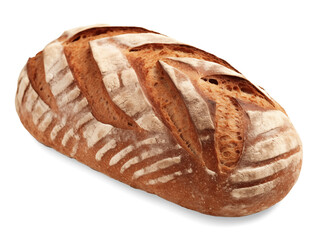 Loaf of bread isolated on transparent or white background, png