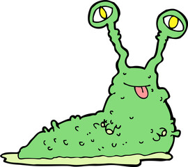 cartoon gross slug