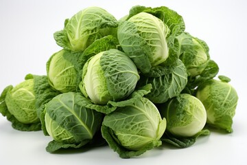 head of cabbage isolated