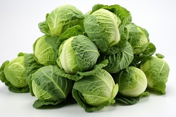 Obraz premium head of cabbage isolated