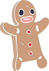 cartoon doodle gingerbread man