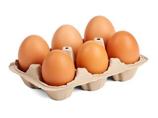 Egg tray isolated on transparent or white background, png