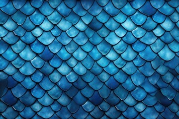 Realistic Pattern Of Blue Dragon Scales