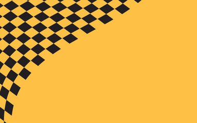 Taxi Business Card Background - Template - Yellow - Black - obrazy, fototapety, plakaty