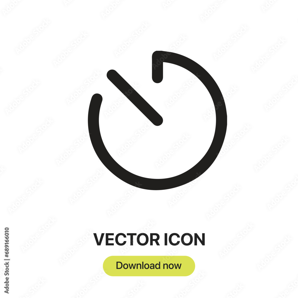 Leinwandbilder time lapse icon vector. linear-style sign for mobile concept and web design. time lapse symbol illus
