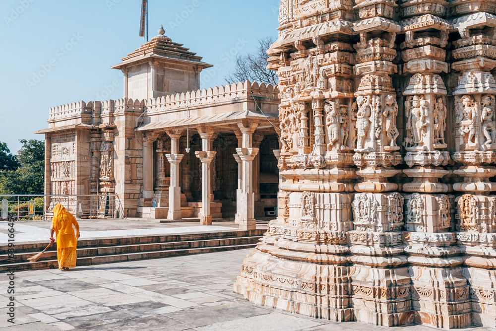 Wall mural views of chittorgarh fortress, india