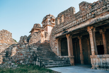 Fototapeta premium views of chittorgarh fortress, india