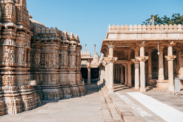 views of chittorgarh fortress, india