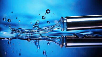 Cosmetic pipette with dripping liquid UHD wallpaper - obrazy, fototapety, plakaty