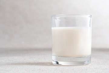 Fresh Milk in glass on a White Backgrounds.