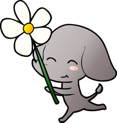 cute cartoon elephant running