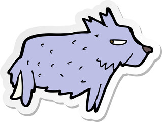 sticker of a cartoon terrier