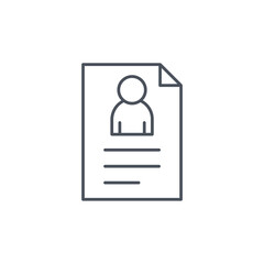 Vector sign of the resume symbol isolated on a white background. icon color editable.