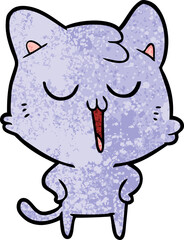 cartoon cat singing