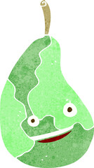 cartoon happy pear